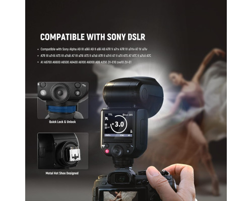 Спалах Speedlite NEEWER Z2PRO-S 2.4G TTL із круглою головкою для Sony