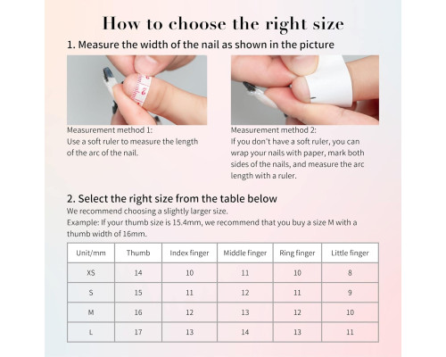Накладні нігті Sun&Beam Nails (Комплект 10шт)