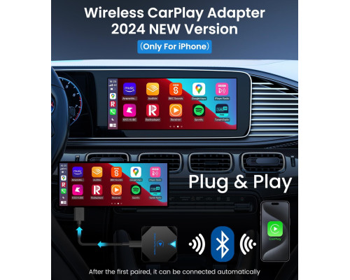 Бездротовий адаптер Carplay для Apple Mini Wireless CarPlay Adapter