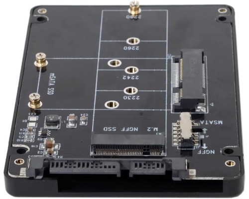 Комбінований адаптер 2 в 1 M.2 NGFF B-key & mSATA SSD на SATA 3.0
