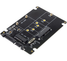 Комбінований адаптер 2 в 1 M.2 NGFF B-key & mSATA SSD на SATA 3.0