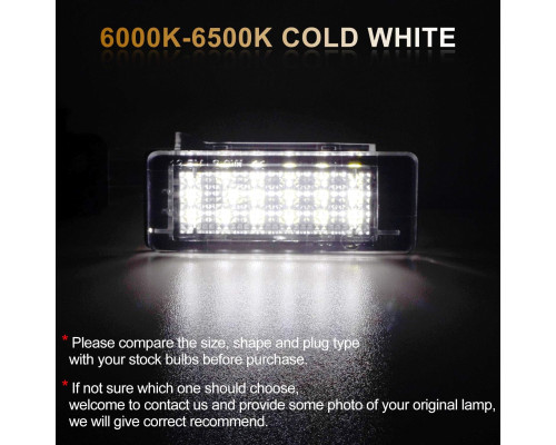 Лампа підсвічування номерного знака WinPower 18 SMD для заднього ліхтаря (Комплект 2шт)