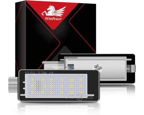 Лампа підсвічування номерного знака WinPower 18 SMD для заднього ліхтаря (Комплект 2шт)