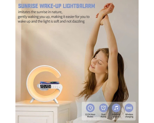 Нічник-колонка із бездротовою зарядкою Smart Light Machine G63