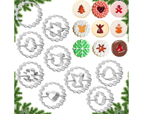 Набір з 9 форм для печива Linzer