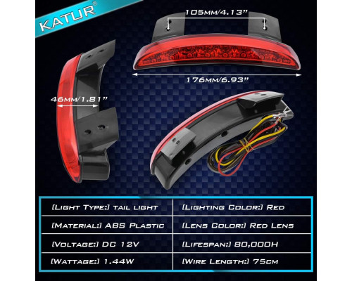 Задній ліхтар KaTur Fender Motorcycle Edge