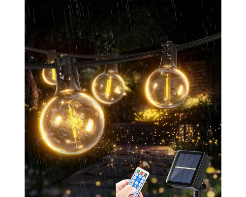 Вулична гірлянда на сонячних батареях G40 з пультом дистанційного керування FIBRAVE