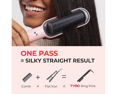 Гребінець-випрямляч для волосся TYMO Ring Hair Straightener Brush