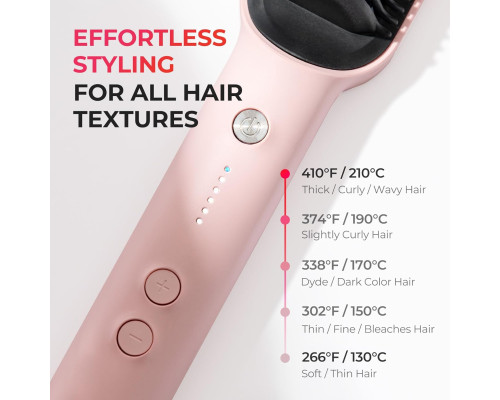 Гребінець-випрямляч для волосся TYMO Ring Hair Straightener Brush
