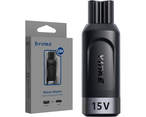 Зарядний пристрій Yinke 15 В Type-C HQ8505 для бритв Philips Norelco HQ8505 та OneBlade (кабель в комплект не входить)