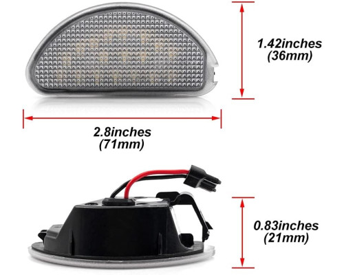 Світлодіодна підсвітка для номерного знака для Toyota Aygo 2005-2014 SMD 6000K