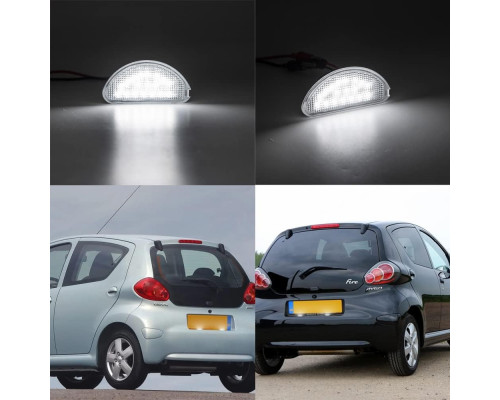 Світлодіодна підсвітка для номерного знака для Toyota Aygo 2005-2014 SMD 6000K