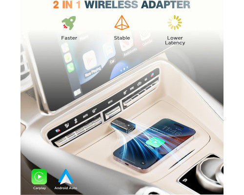 Бездротовий адаптер PTGTO CarPlay Pro Mini