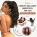 Накладне волосся із затискачем Claw Clip FLUFYMOOZ, блонд з білими пасмами 45 см