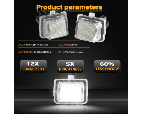 Світлодіодне підсвічування номерного знаку OZ-LAMPE для Mercedes-Benz (Комплект 2шт)