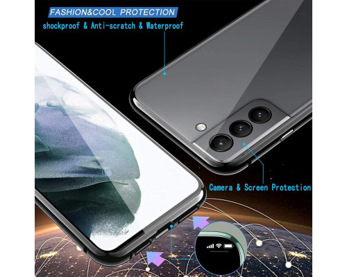 Чохол для мобільного телефону Honor 90 із магнітною адсорбцією + загартоване скло з передньою та задньою частинами