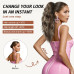 Накладне волосся із затискачем Claw Clip FLUFYMOOZ, блонд з білими пасмами 45 см