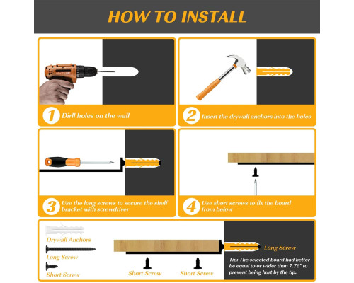 Кронштейн для полиць Housolution (Комплект 4шт)
