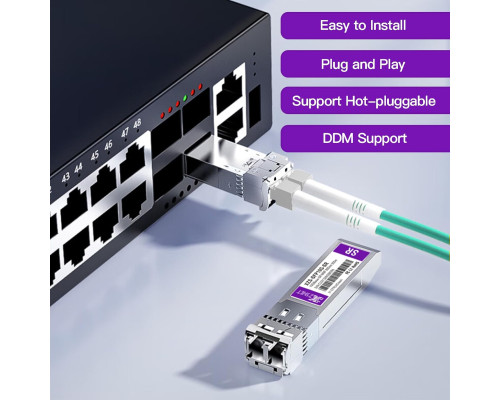 Приймач-передавач 10GBASE-T SFP+ XZSNET 2шт.