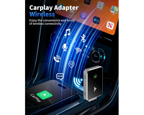 Бездротовий адаптер CarPlay 2-в-1 Android Auto 2025