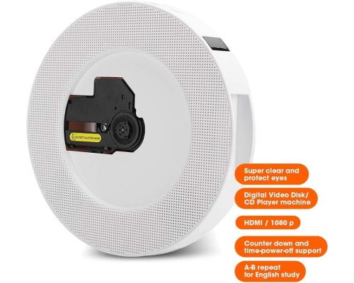 Портативний настінний CD-плеєр ABS YR-Q100 з Bluetooth
