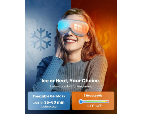 Масажер для очей з підігрівом та охолодженням EyeOasis 3