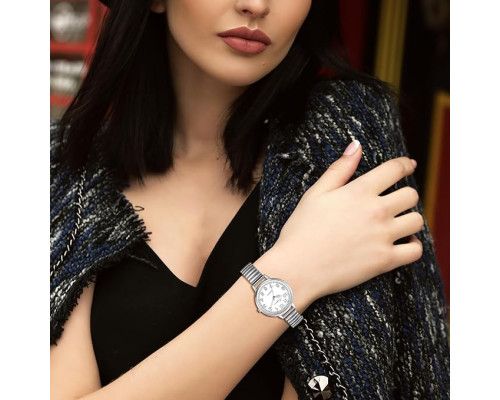 Годинник жіночий Silverora з еластичним великим циферблатом