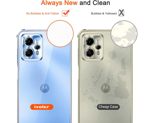 Силіконовий чохол ivoler Clear для Motorola Moto G13 / Moto G23