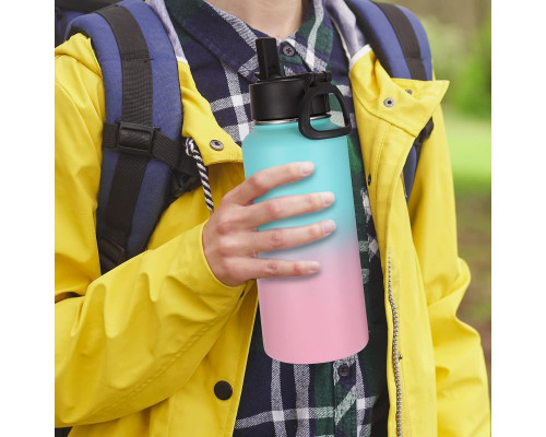 Спортивна пляшка для води Volhoply з нержавіючої сталі