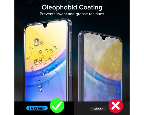 Комплект з 2 захисних плівок для Samsung Galaxy A15 5G/4G/M15 5G ivoler