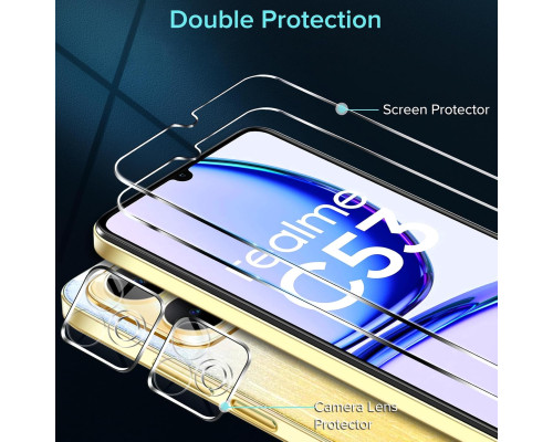Комплект із 4 захисних плівок для Realme C53 / C51 / Realme Note 50