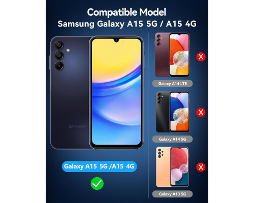 Комплект з 2 захисних плівок для Samsung Galaxy A15 5G/4G/M15 5G ivoler