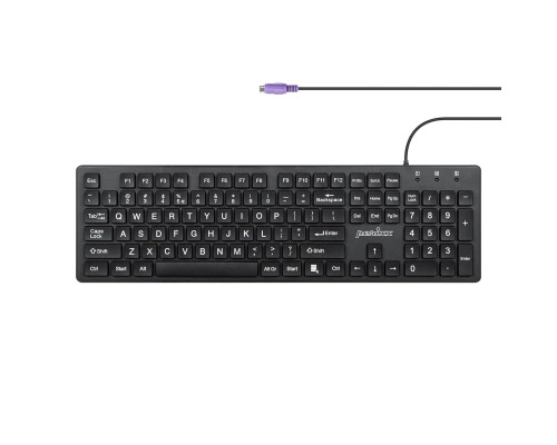 Дротова повнорозмірна клавіатура Perixx PERIBOARD-117P PS2