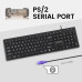 Дротова повнорозмірна клавіатура Perixx PERIBOARD-117P PS2