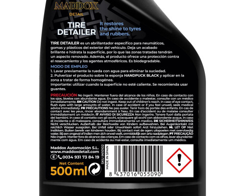 Універсальний догляд за шинами та пластиком Maddox Detail WheelCare Pro Set