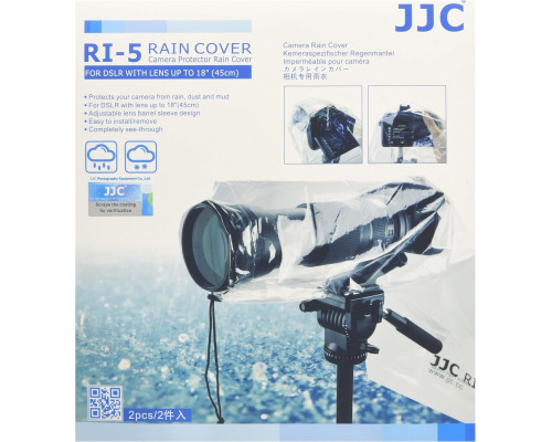 Дощовик JJC RI-5 з 2 предметів для дзеркальної фотокамери з об'єктивом до 18 дюймів (45 см)