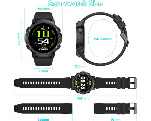 1,39-дюймовий розумний годинник IDEALROYAL S52 з Bluetooth-дзвінками