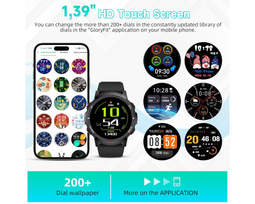 1,39-дюймовий розумний годинник IDEALROYAL S52 з Bluetooth-дзвінками