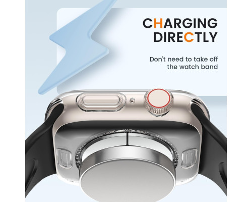 Прозорий силіконовий чохол ivoler для Apple Watch (Комплект 3шт)