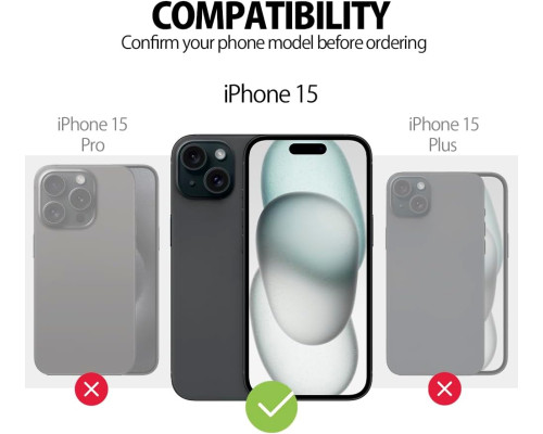 Силіконовий чохол MyGadget, сумісний з Apple iPhone 15