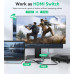 Перемикач HDMI GANA 4K 2в1 для мультимедійних пристроїв