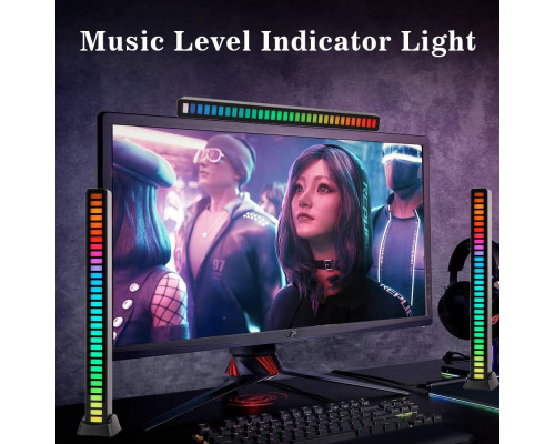 Музичний RGB Підсвічування 32Bit з USB (2 шт.)