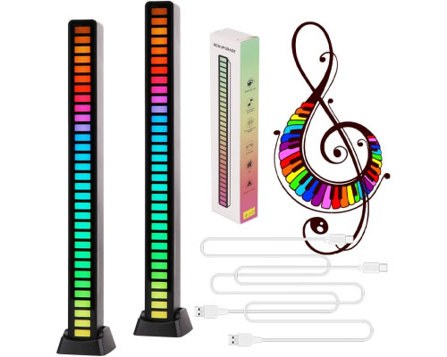 Музичний RGB Підсвічування 32Bit з USB (2 шт.)