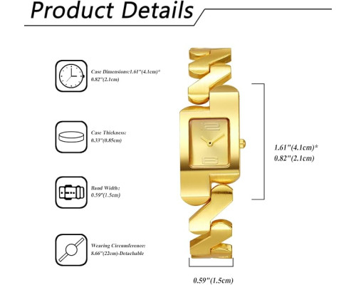 Аналоговий кварцовий годинник JewelryWe Square
