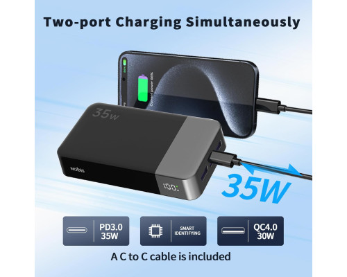 Портативний зарядний пристрій NOBIS Power Bank 35 Вт