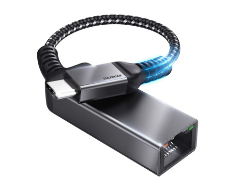 Адаптер Maxonar USB C - Ethernet