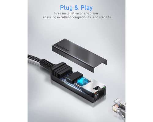 Адаптер Maxonar USB C - Ethernet