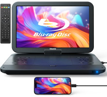 Портативний Blu-ray DVD-плеєр з діагоналлю екрану 17,6 дюймів