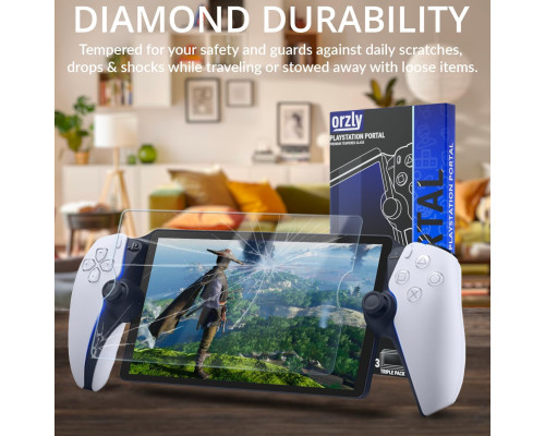 Захисне скло Orzly для портативних аксесуарів для віддаленого плеєра Playstation Portal (набір з 4 шт.)
