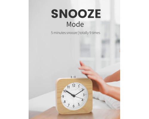 Безшумний будильник aboveClock на батарейках